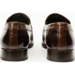 Vinci Leather The Kazablanka Brown Leather Bit Loafer Shoe (10658)