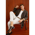 Vinci Leather The Kazablanka Brown Leather Bit Loafer Shoe (10658)