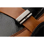 Vinci Leather The Kazablanka Brown / Navy Leather Bit Loafer Shoe (10658)