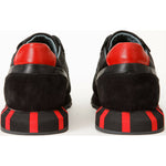 Vinci Leather The Kilo Black / Red Leather Sneaker (14250)