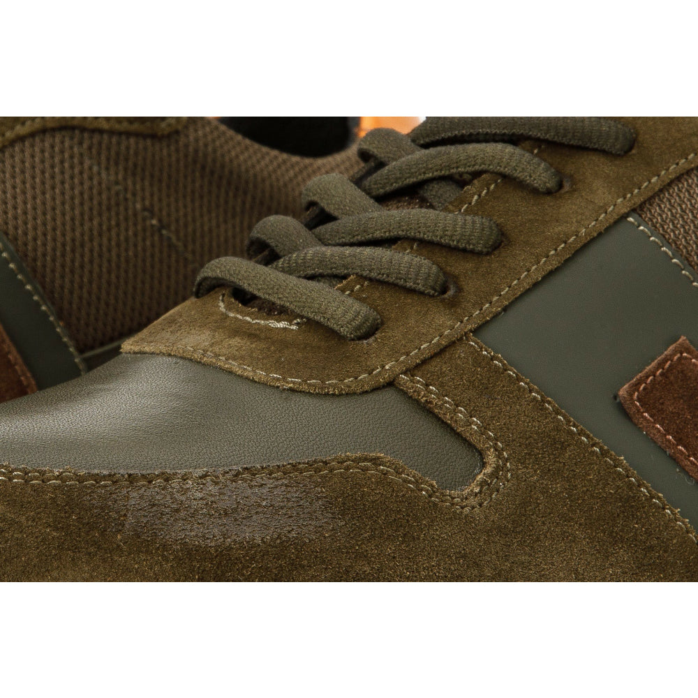 Vinci Leather The Kilo Green Leather Sneaker (14250)