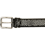 Vinci Leather The King Black Leather Belt