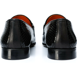 Vinci Leather The King Shoe Black Bit Dress Loafer