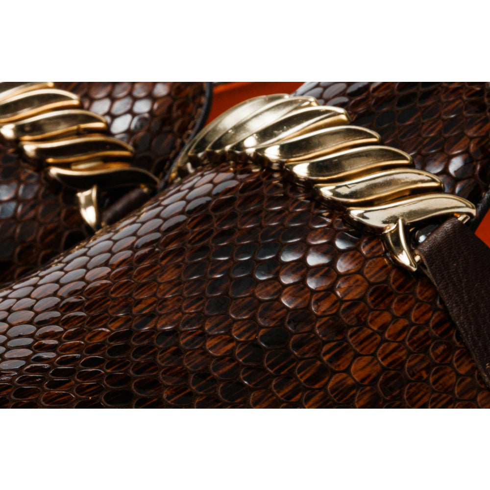 Vinci Leather The King Shoe Brown Bit Dress Loafer