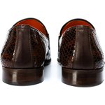 Vinci Leather The King Shoe Brown Bit Dress Loafer