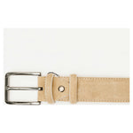 Vinci Leather Beige Suede Leather Belt