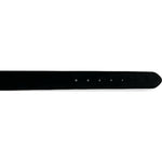 Vinci Leather The Lazio Black Suede Leather Belt