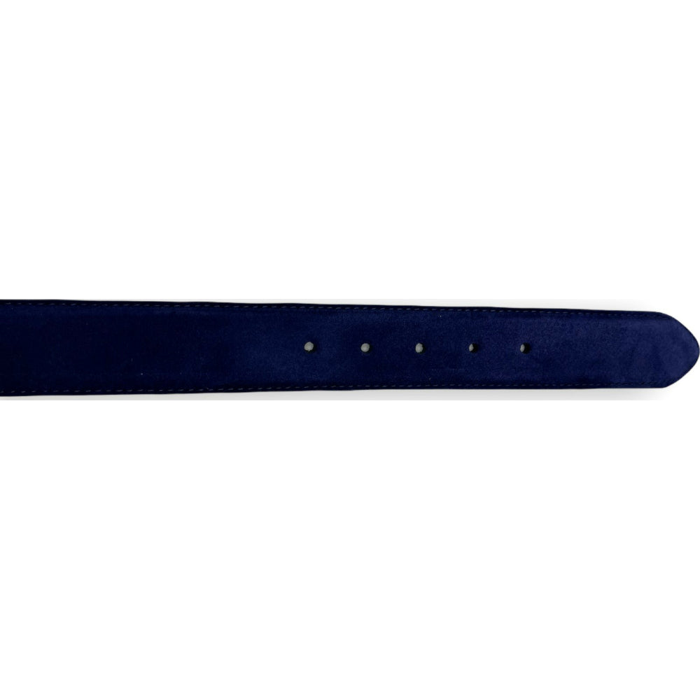 Vinci Leather The Lazio Navy Suede Leather Belt