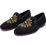 Vinci Leather The Lazio Shoe Black Suede Slip-on Loafer (9057)