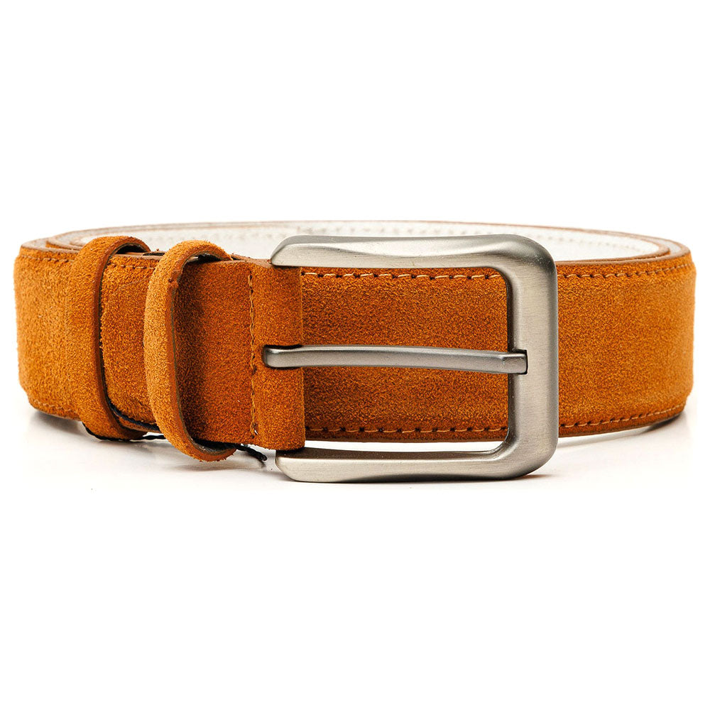 Vinci Leather The Lazio Tan Suede Leather Belt