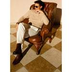 Vinci Leather The Luxpre Brown Leather Handwoven Casual Chelsea Boot (14492)