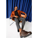 Vinci Leather The Madrid Brown Leather Casual Shoes (03282)