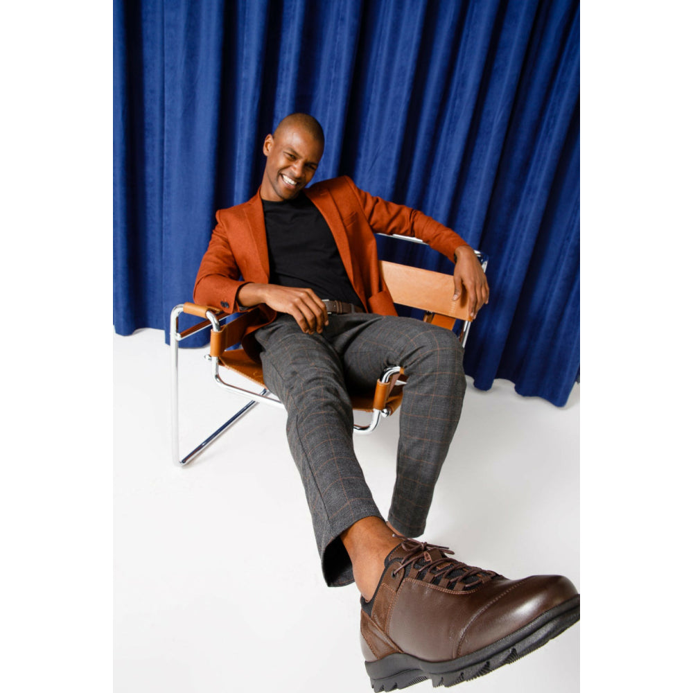 Vinci Leather The Madrid Brown Leather Casual Shoes (03282)