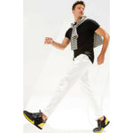 Vinci Leather The Magura Black / Yellow Leather Sneaker (D-519)