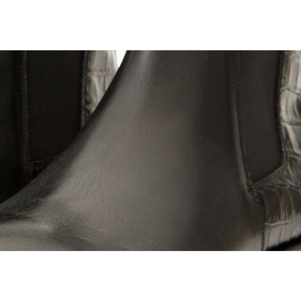 Vinci Leather The Manby Black Leather Chelsea Boot (14561)