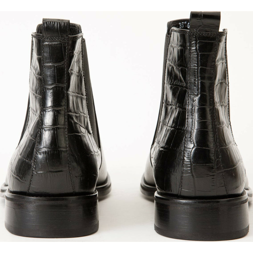 Vinci Leather The Manby Black Leather Chelsea Boot (14561)