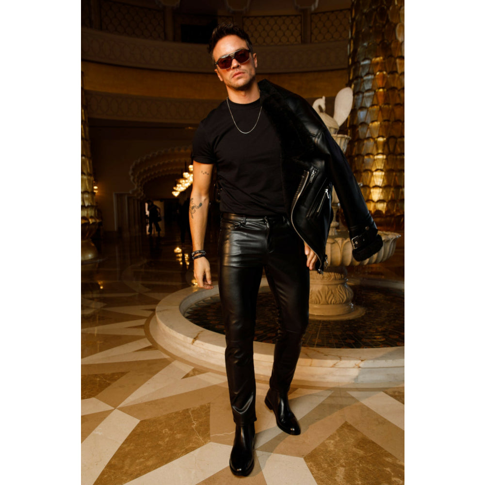 Vinci Leather The Manby Black Leather Chelsea Boot (14561)