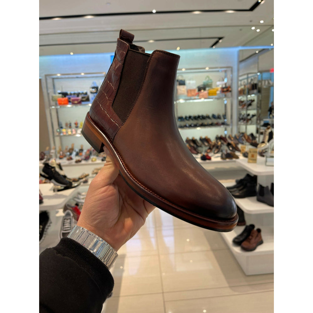 Vinci Leather The Manby Brown Leather Chelsea Boot (14561 T-2)