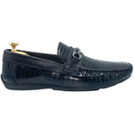 Vinci Leather The Manta Black Leather Bit Loafer