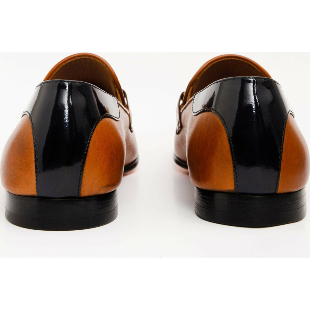 Vinci Leather The Maratea Cognac Leather Shoe Bit Loafer (C-9032X)