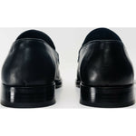 Vinci Leather The Marinka Black Leather Shoe Penny Loafer (9439)