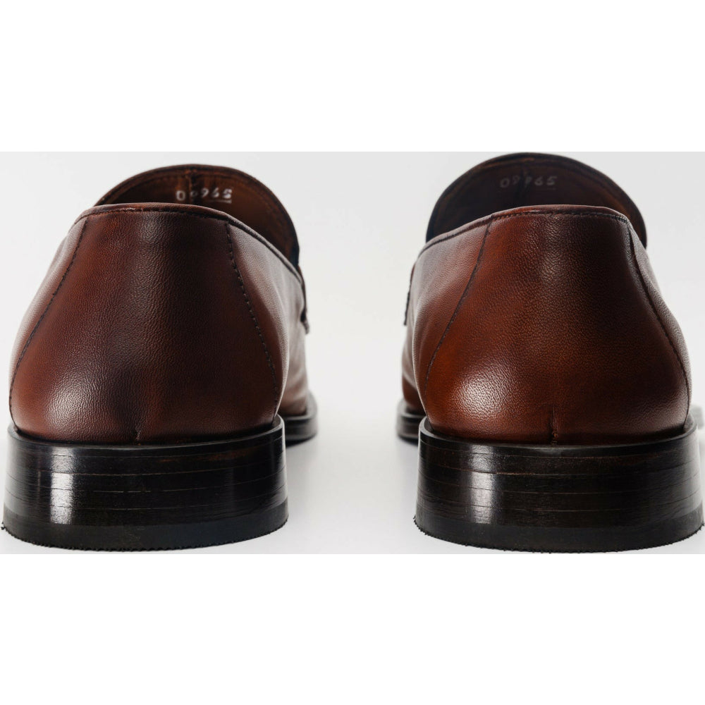Vinci Leather The Marinka Brown Leather Shoe Penny Loafer (9439)