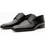 Vinci Leather The Martin Black Leather Derby Shoe (6055)