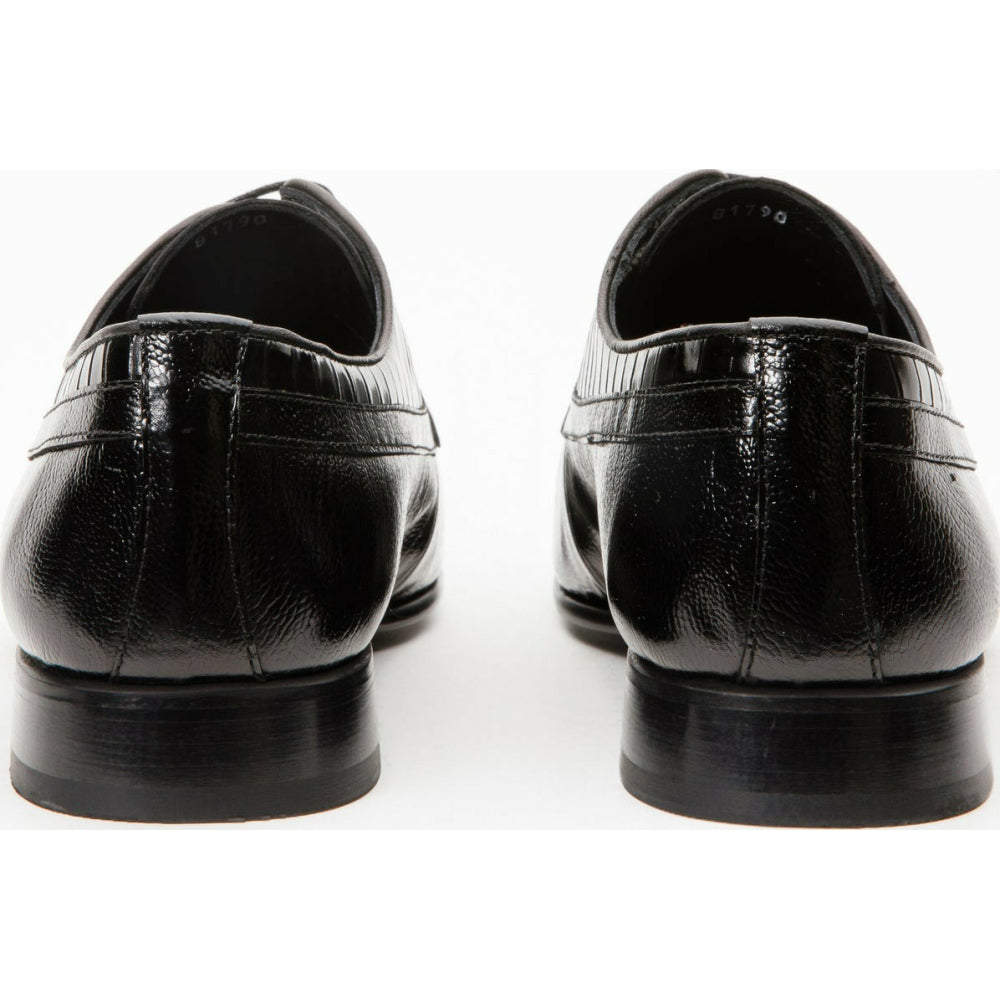 Vinci Leather The Martin Black Leather Derby Shoe (6055)