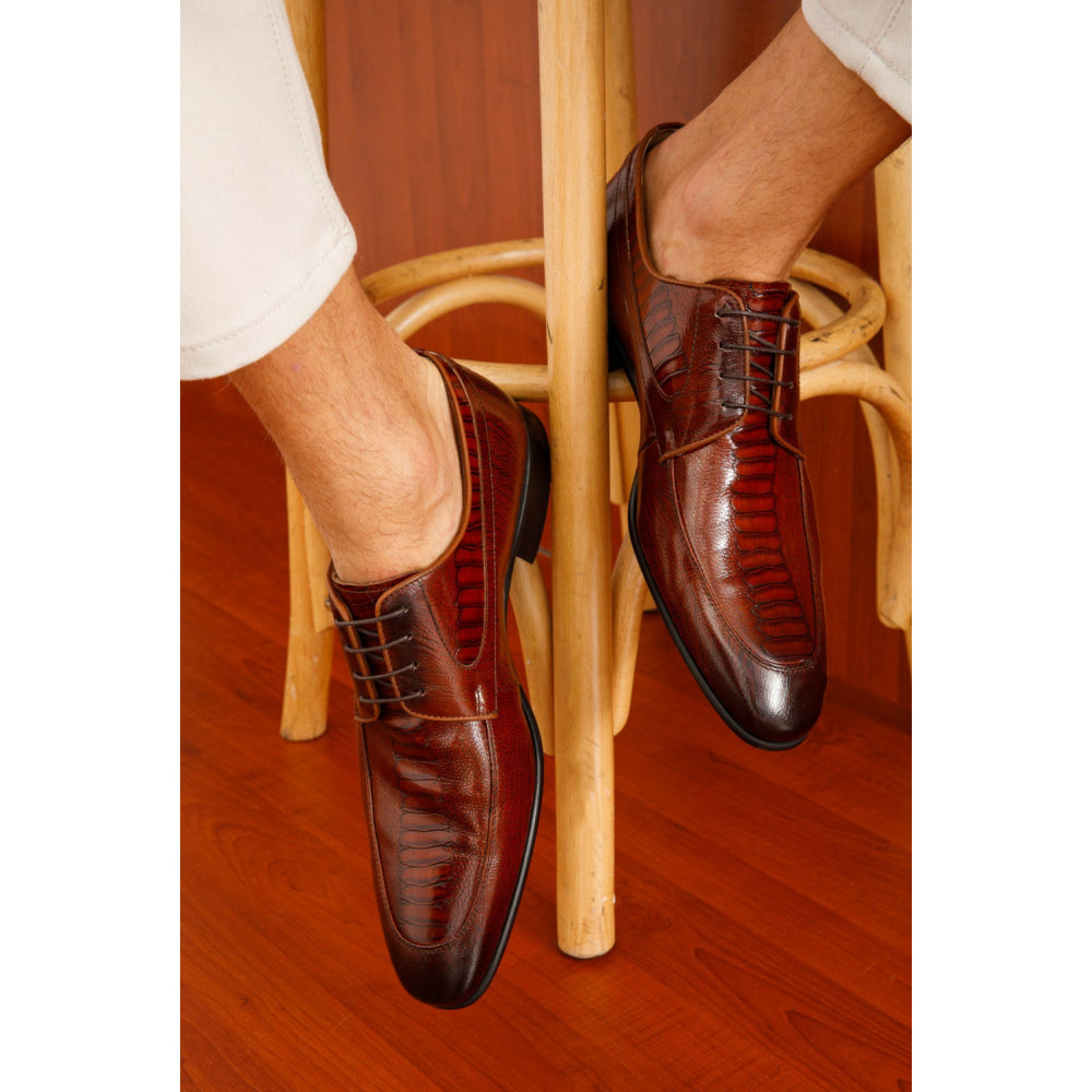 Vinci Leather The Martin Brown Leather Derby Shoe (6055)
