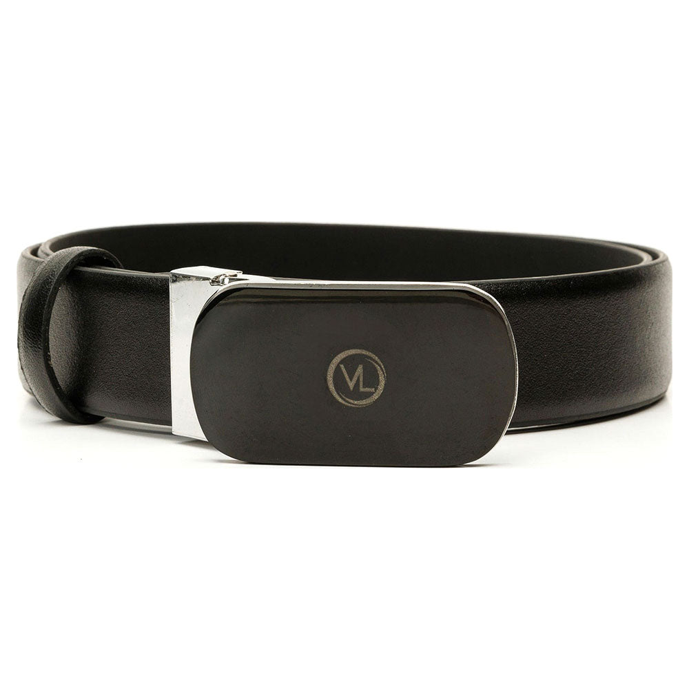 Vinci Leather The Marzano Black Color Calfskin Belt