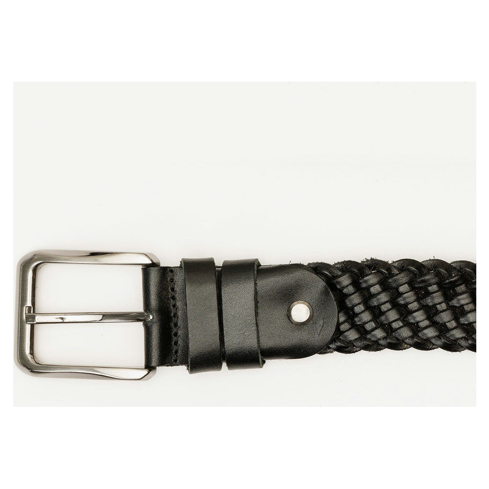 Vinci Leather The Mclean Black Color Leather Belt