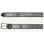 Vinci Leather The Meoli Navy Color Calfskin Belt