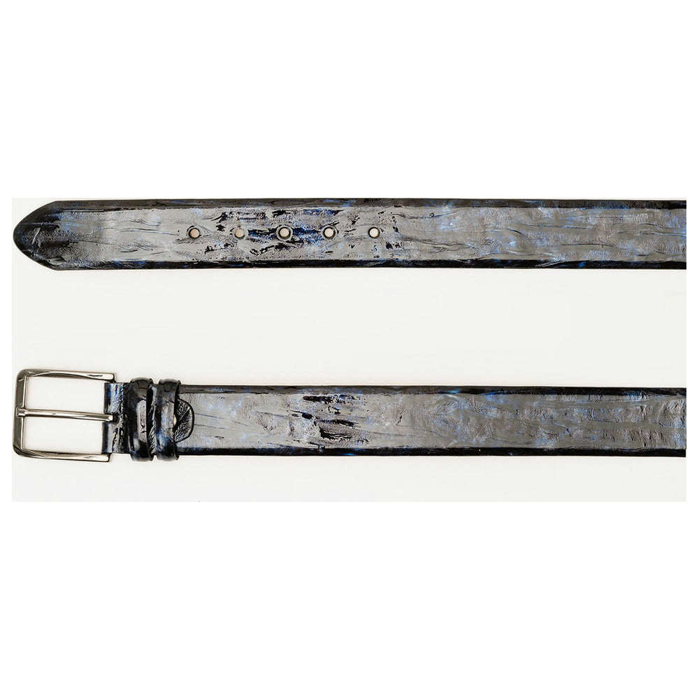 Vinci Leather The Meoli Navy Color Calfskin Belt