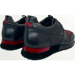 Vinci Leather The Merced Black Leather Sneaker (D-5700)