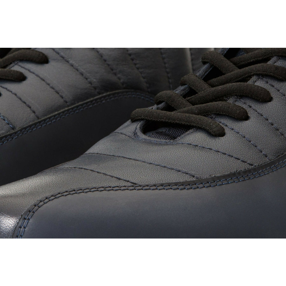 Vinci Leather The Merter Navy Blue Leather Casual Lace-up Boot (14339 L-5)