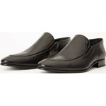 Vinci Leather The Migues Black Leather Loafer Shoe (9548)