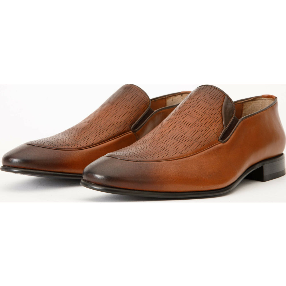 Vinci Leather The Migues Brown Leather Loafer Shoe (9548)