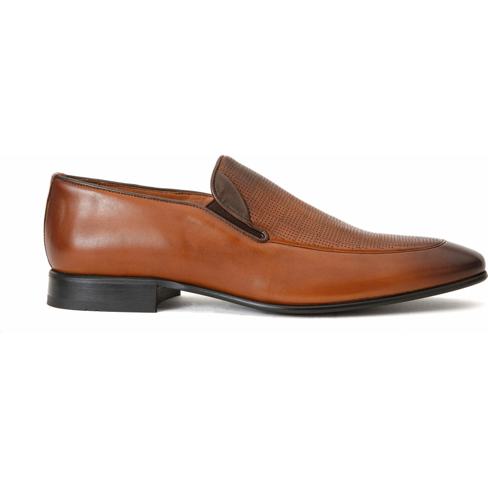 Vinci Leather The Migues Brown Leather Loafer Shoe (9548)