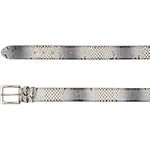 Vinci Leather The Milano Black / White Leather Belt Limited Edition