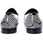 Vinci Leather The Milano Black / White Shoe Bit Loafer