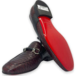 Vinci Leather The Milano Burgundy Shoe Bit Loafer