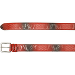 Vinci Leather The Milano Red Leather Belt Limited Edition