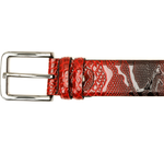 Vinci Leather The Milano Red Leather Belt Limited Edition