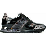 Vinci Leather The Milano Snk Black / White Leather Sneaker (D-539T)