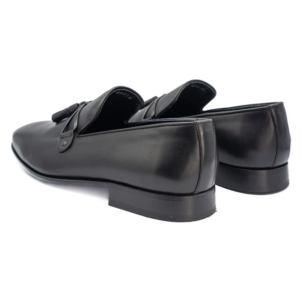 Vinci Leather The Modica Black Leather Tassel Loafer (2010)