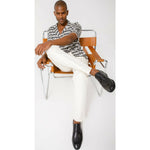 Vinci Leather The Molise Black Wingtip Semi Brogue Derby Shoe