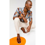 Vinci Leather The Molise Brown Wingtip Semi Brogue Derby Shoe