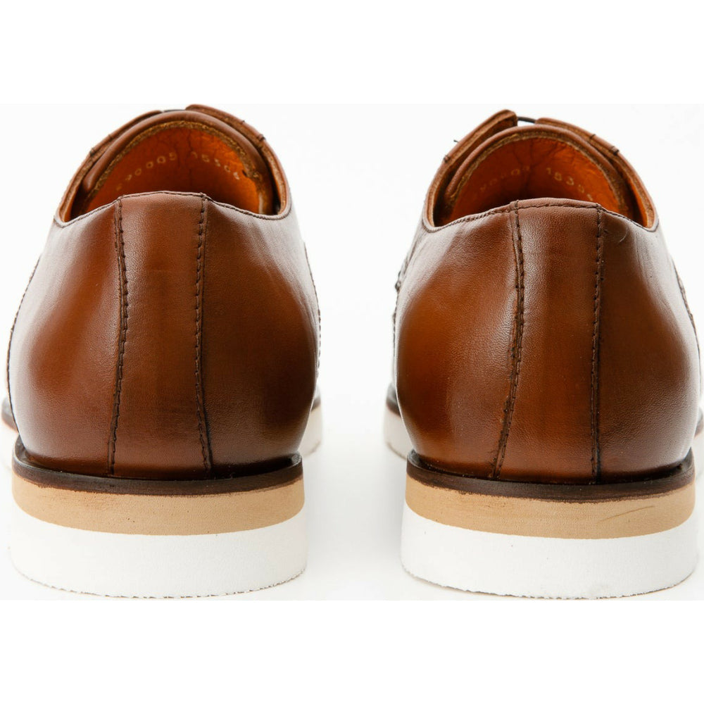 Vinci Leather The Molise Brown Wingtip Semi Brogue Derby Shoe