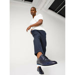 Vinci Leather The Molise Navy Wingtip Semi Brogue Derby Shoe