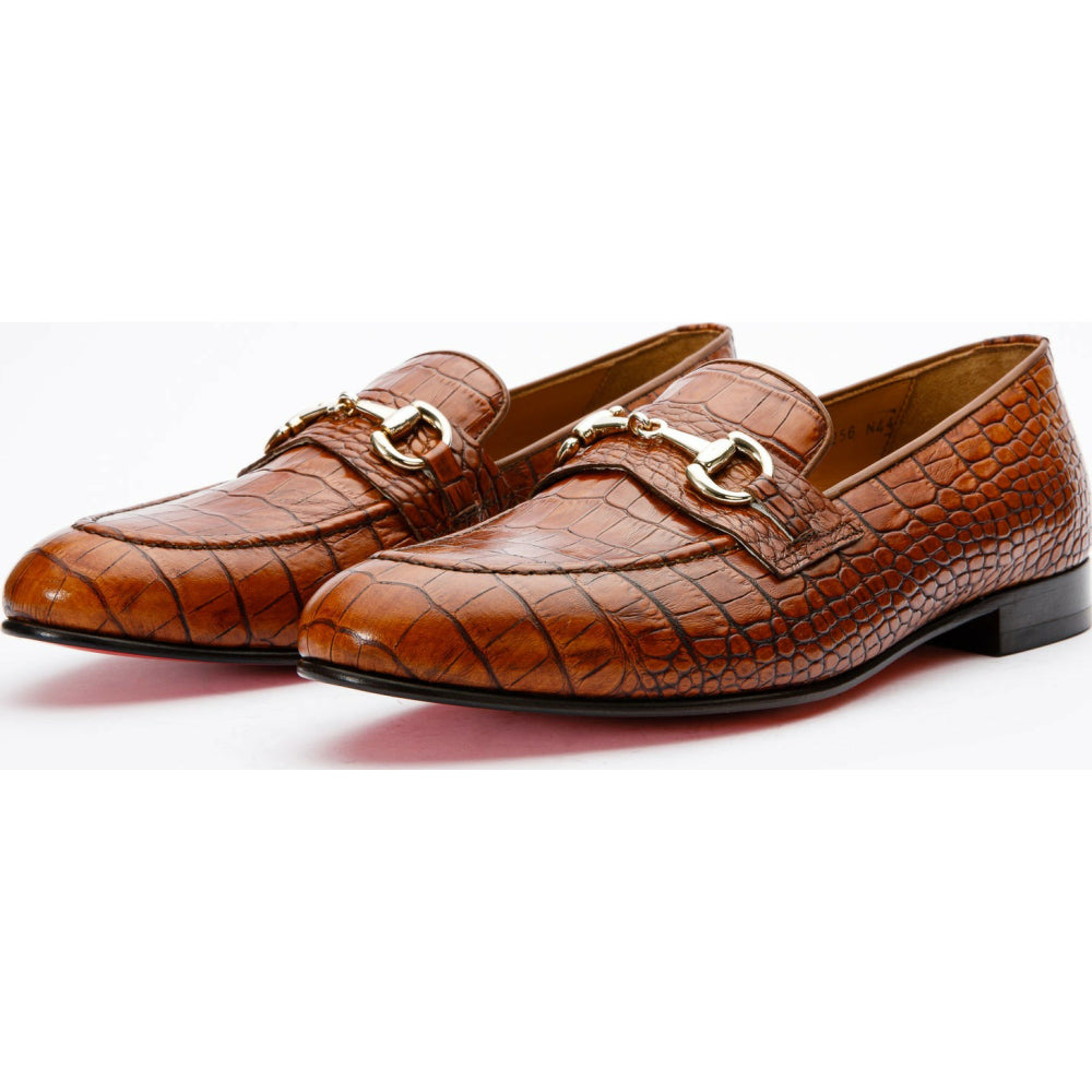 Vinci Leather The Monaco Brown Leather Shoe Bit Loafer (3256)